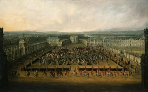 Johann Alexander Thiele, "Caroussel Comiques" Aufzug im Zwinger 1722