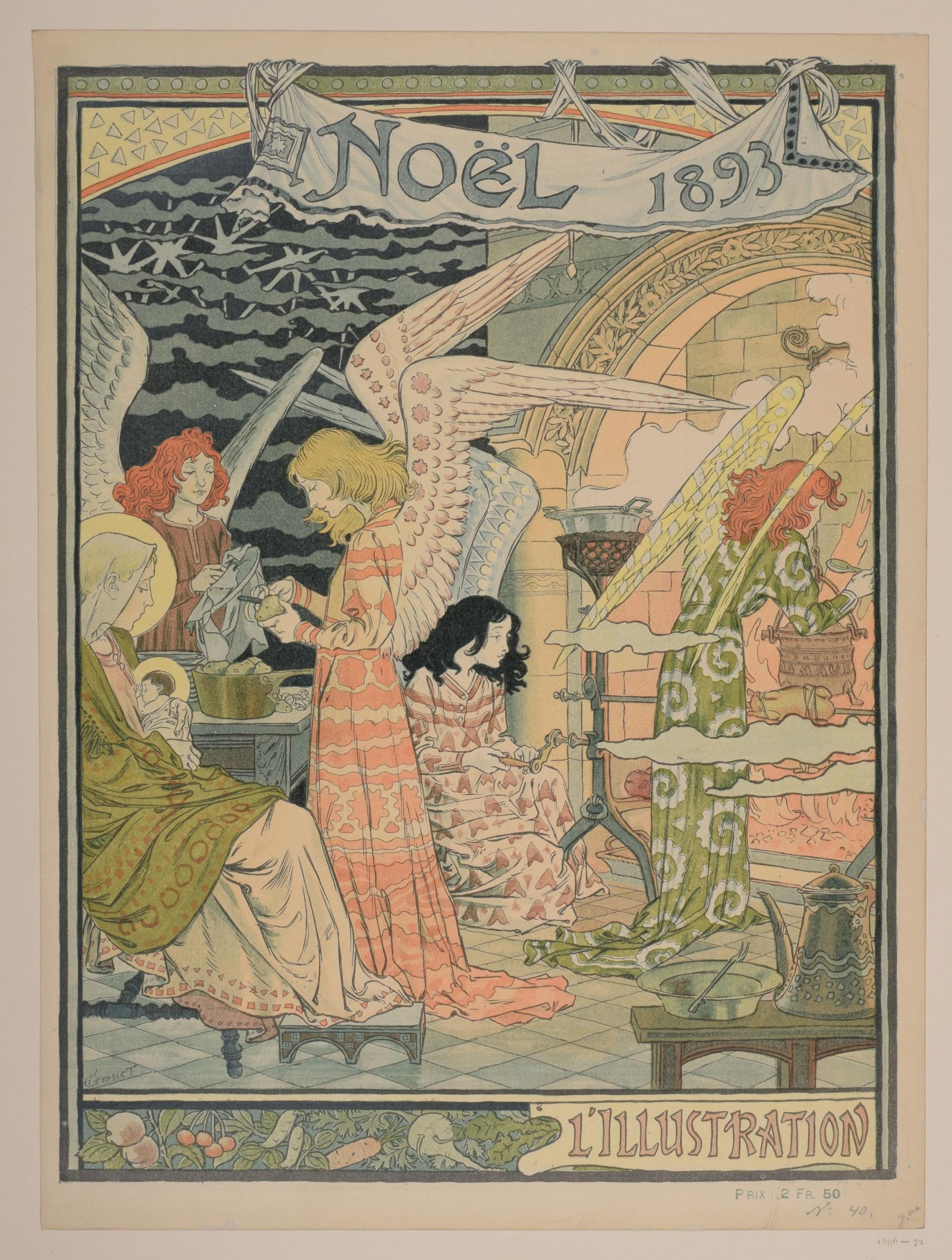 Umschlag zu l'Illustration Weihnacht 1893 1893; Grasset, Eugène (1845-1917)